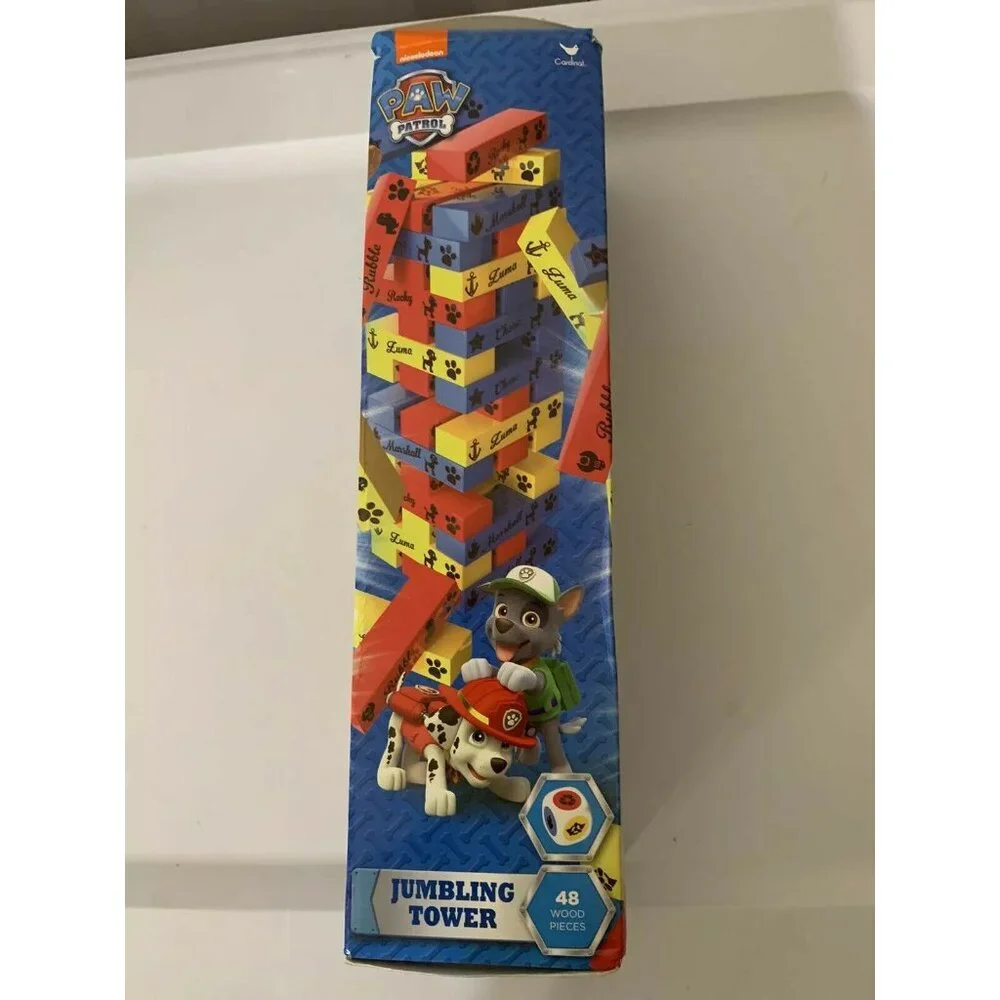 New Paw Patrol Jumbling Tower Game 48 Wood‎ Pieces Sealed